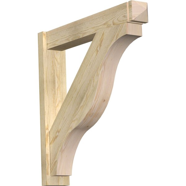 Ekena Millwork Funston Arts & Crafts Rough Sawn Outlooker, Douglas Fir, 6"W x 34"D x 34"H OUT06X34X34FST03RDF - main